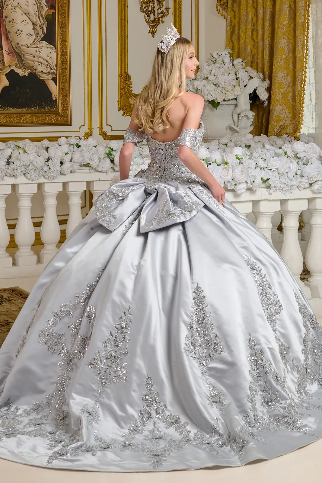 Vestido de XV Años Elizabeth K GL3643 - SILVER