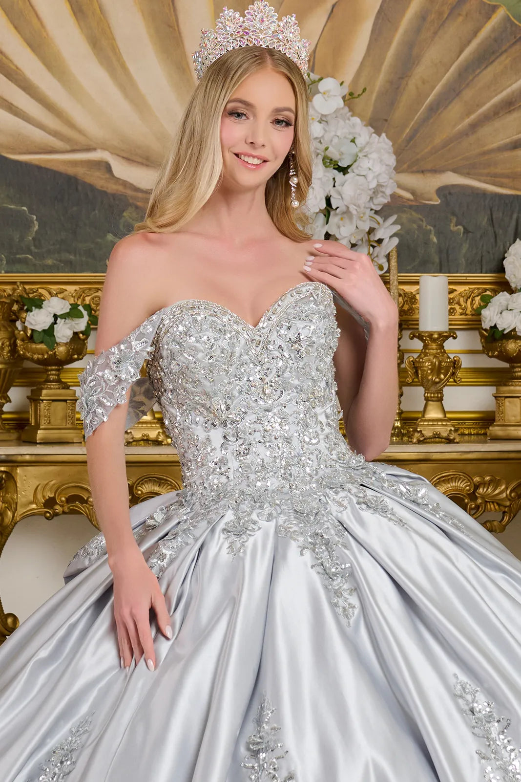 Vestido de XV Años Elizabeth K GL3643 - SILVER