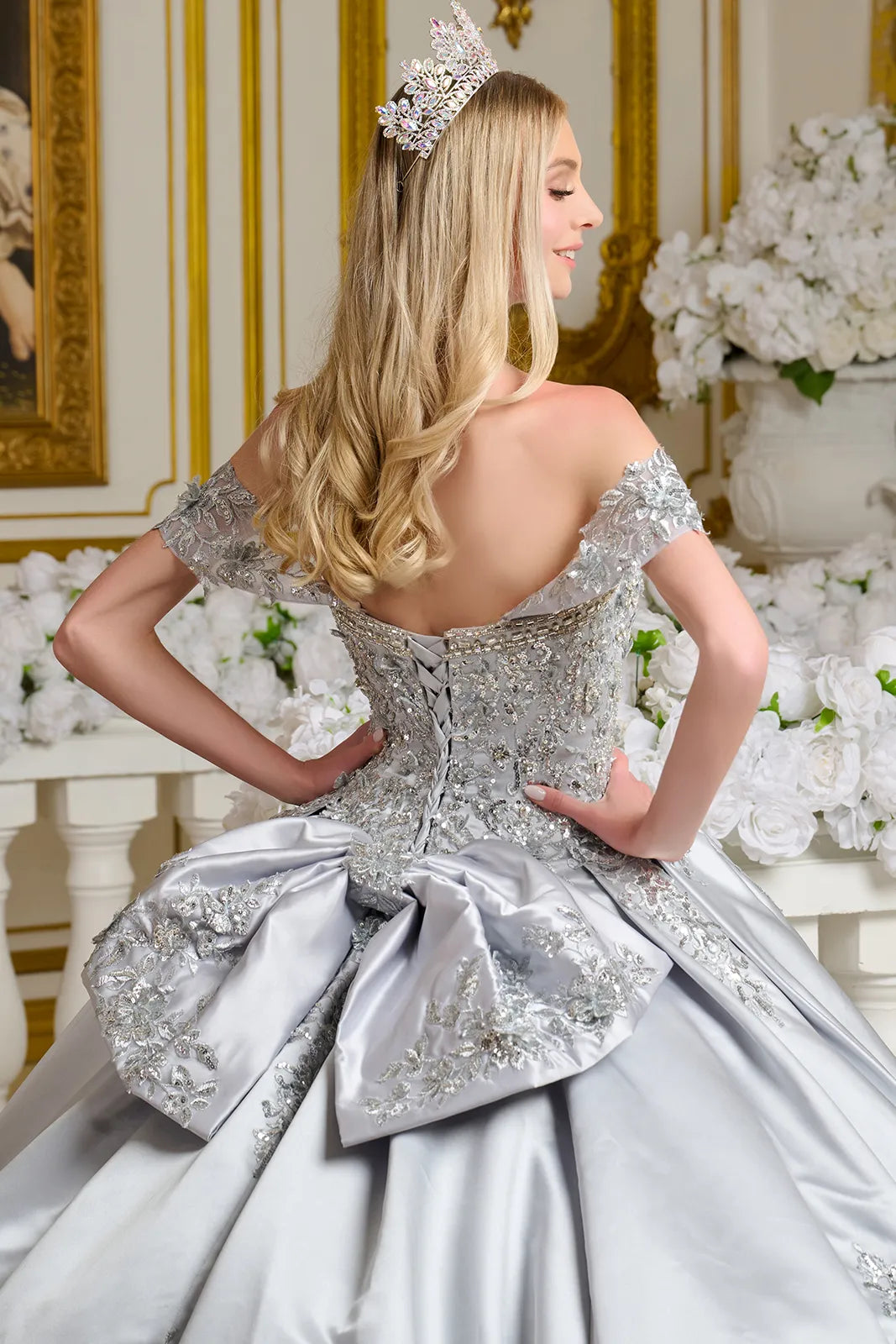Vestido de XV Años Elizabeth K GL3643 - SILVER
