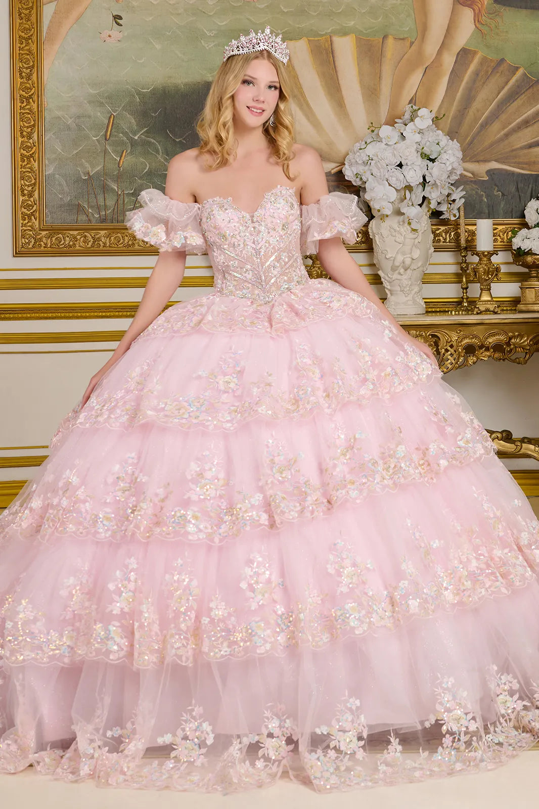 Vestido de XV Años Elizabeth K GL3650 - BABY PINK