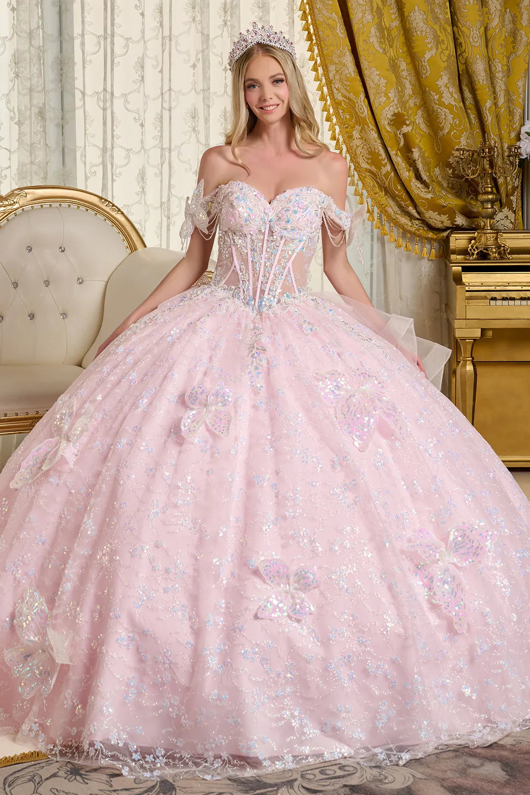 Vestido de XV Años Elizabeth K GL3651 - BABY PINK