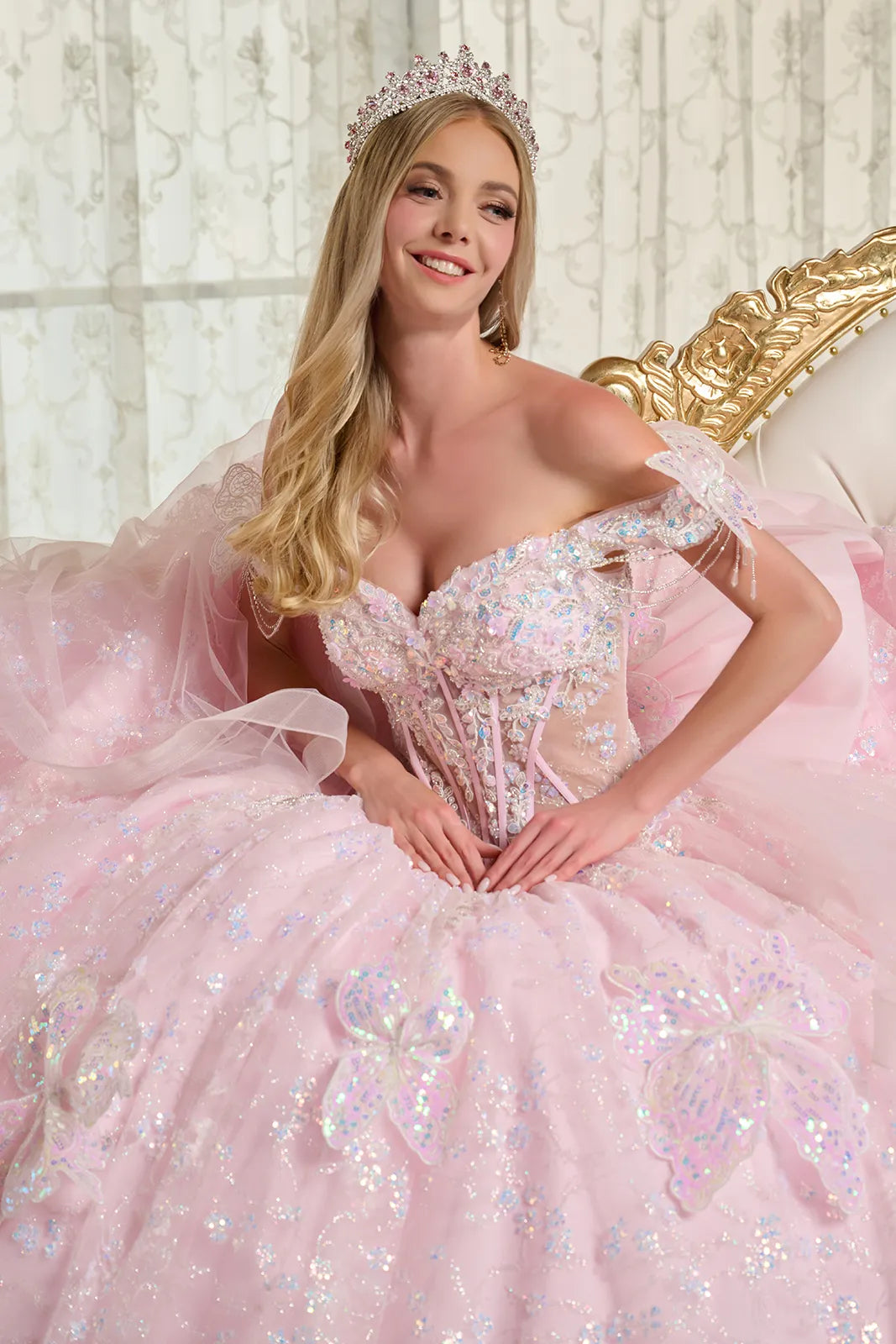 Vestido de XV Años Elizabeth K GL3651 - BABY PINK