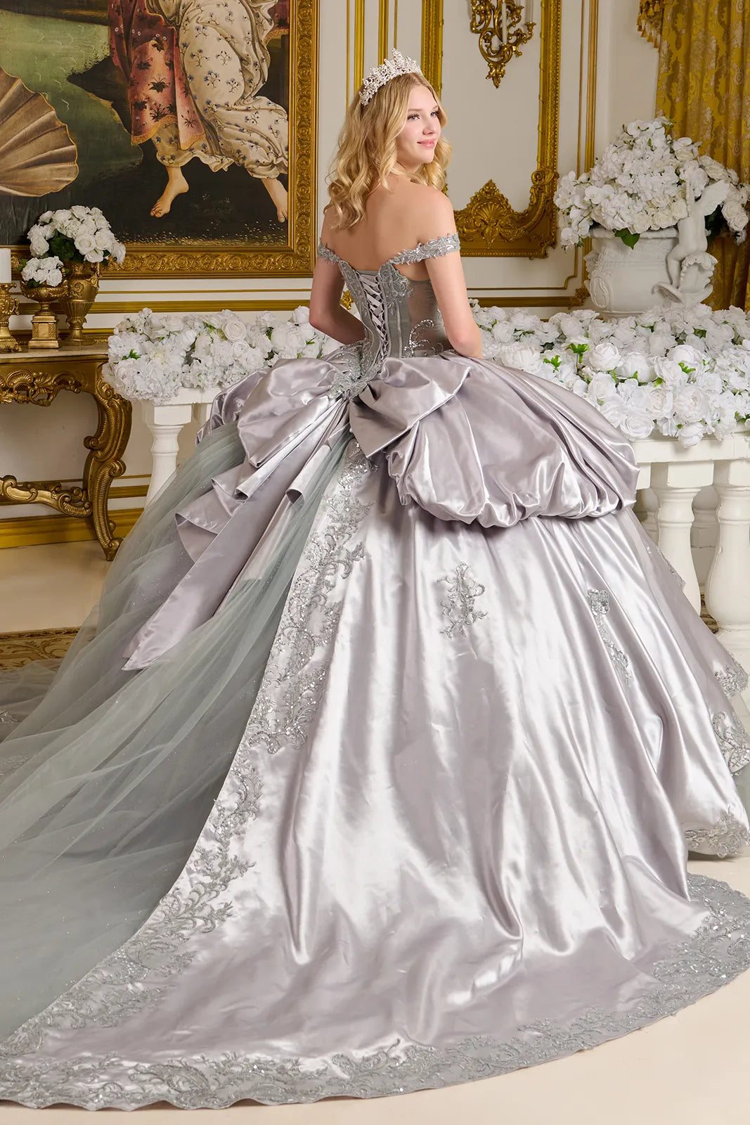 Vestido de XV Años Elizabeth K GL3652 - SILVER