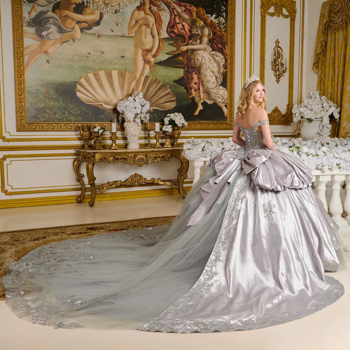 Vestido de XV Años Elizabeth K GL3652 - SILVER