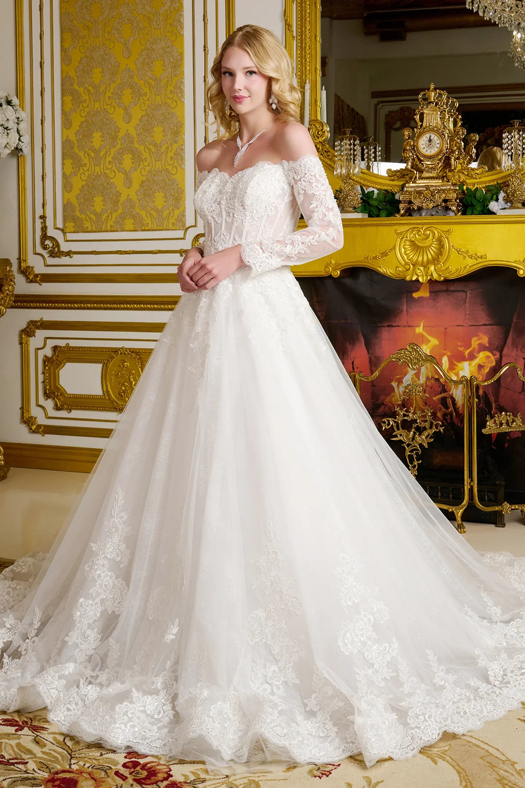 Vestido de Novia GLS by Gloria GL3653 - OFF WHITE
