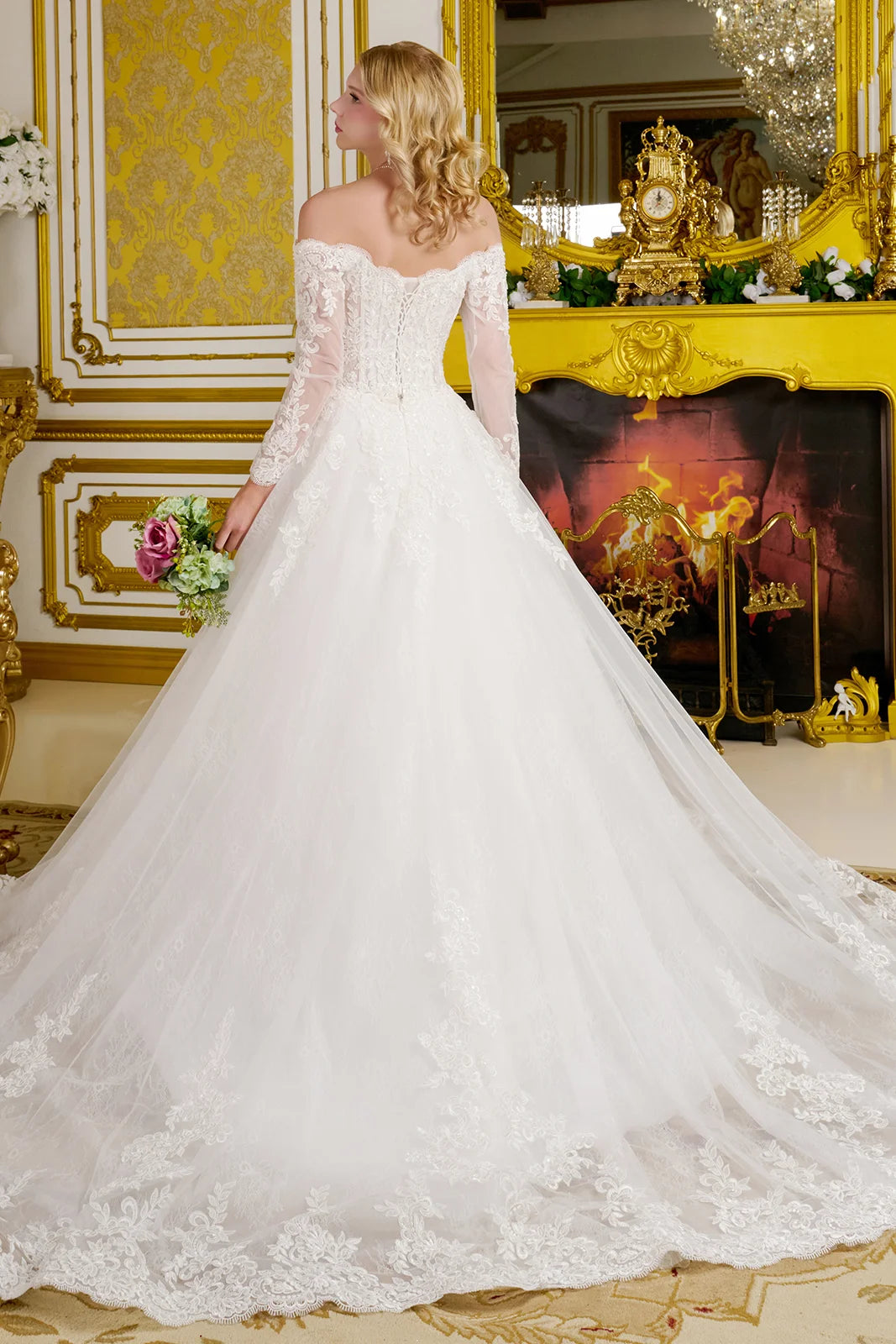 Vestido de Novia GLS by Gloria GL3653 - OFF WHITE