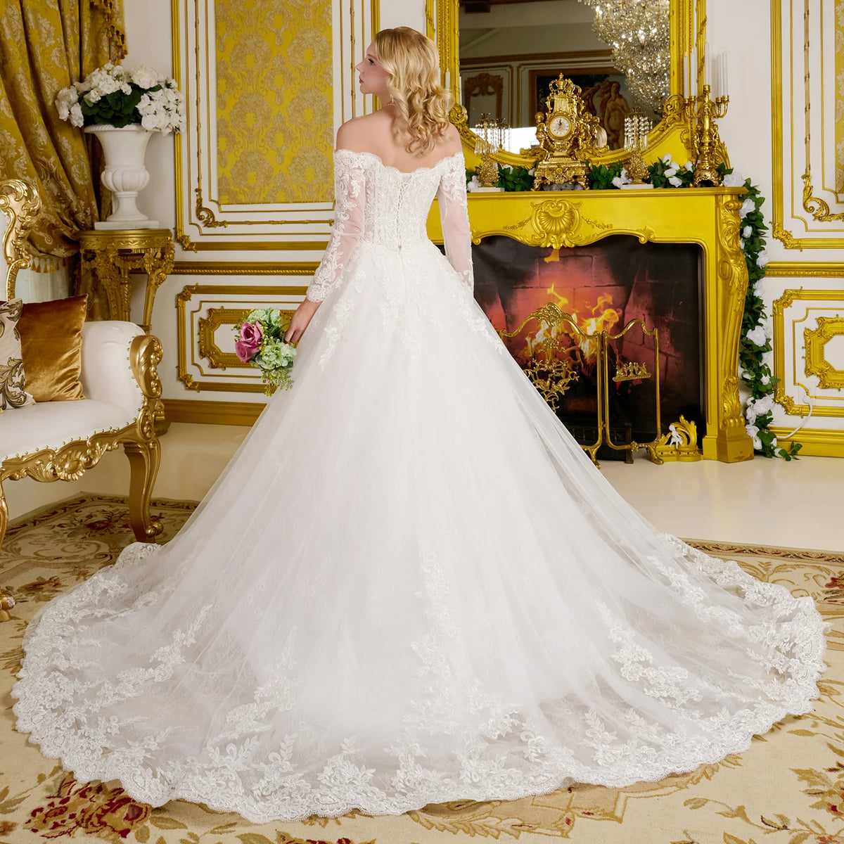 Vestido de Novia GLS by Gloria GL3653 - OFF WHITE