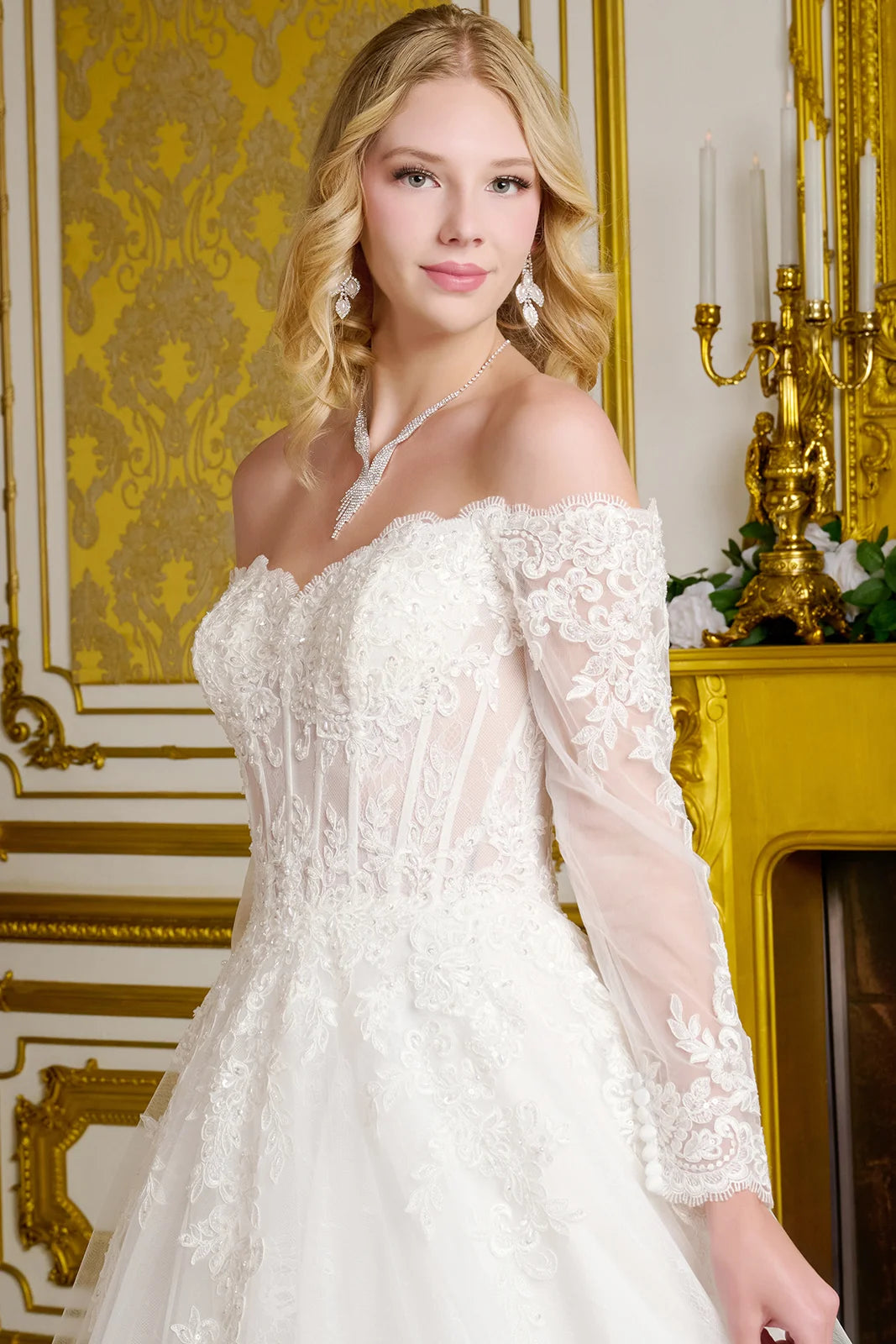 Vestido de Novia GLS by Gloria GL3653 - OFF WHITE