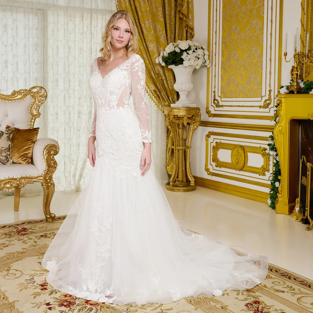 Vestido de Novia GLS by Gloria GL3659 - OFF WHITE