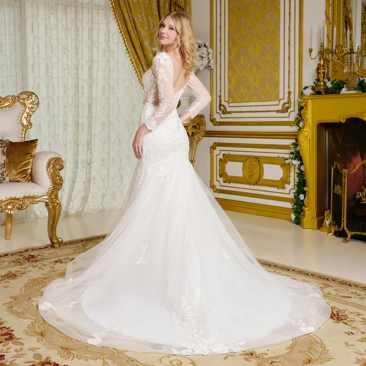 Vestido de Novia GLS by Gloria GL3659 - OFF WHITE