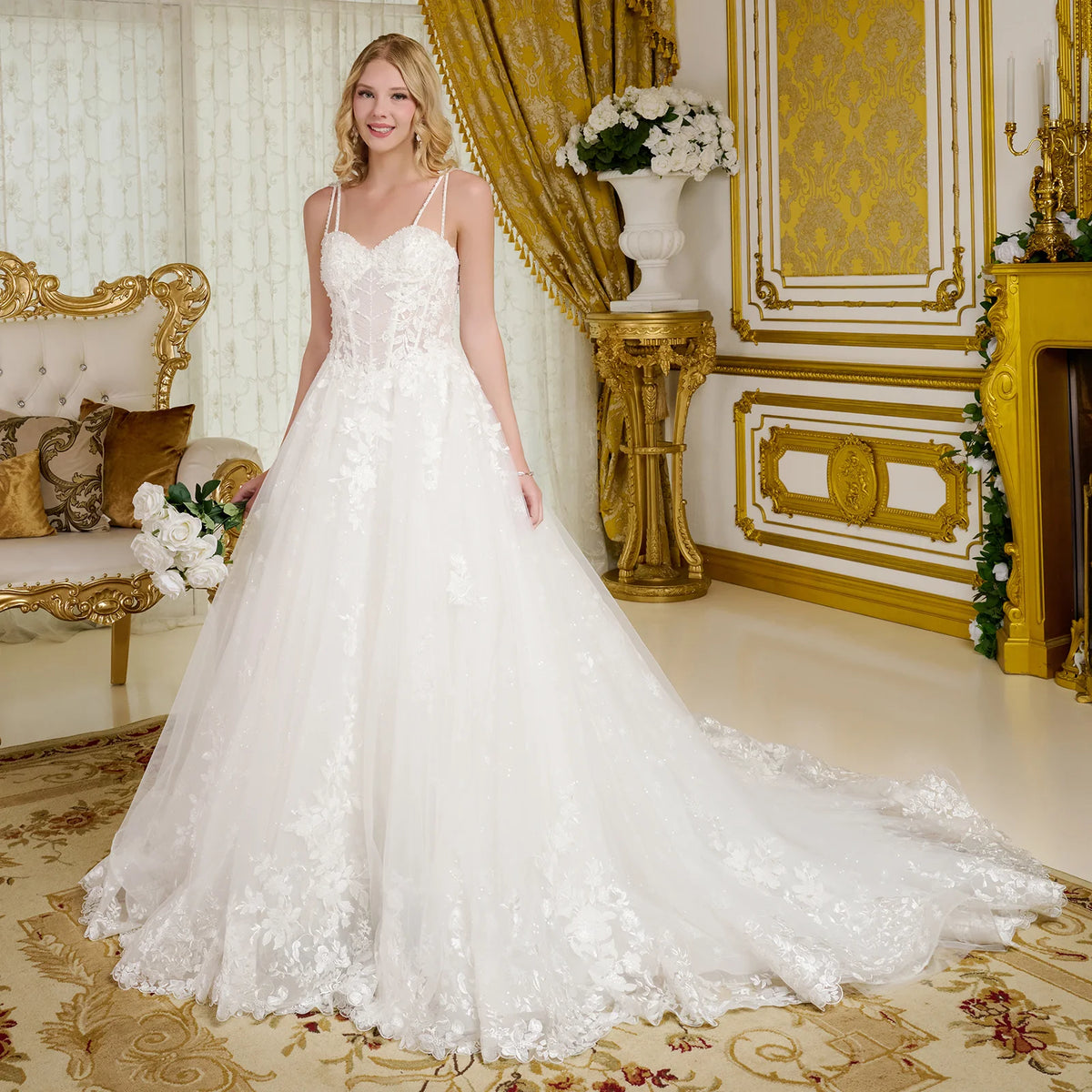 Vestido de Novia GLS by Gloria GL3660 - OFF WHITE