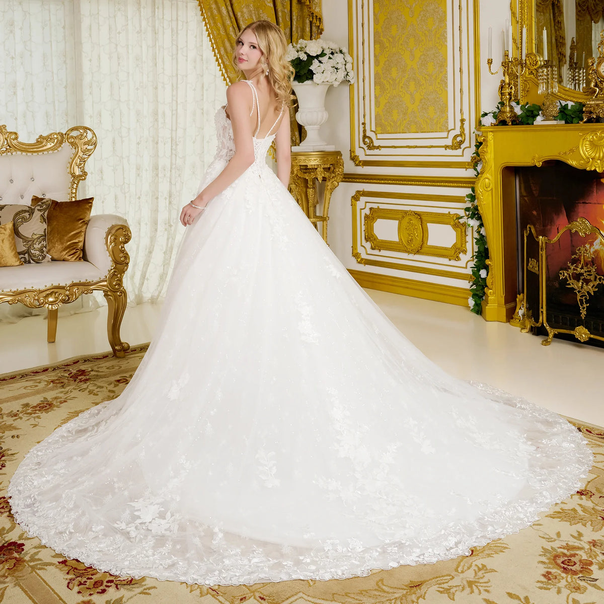 Vestido de Novia GLS by Gloria GL3660 - OFF WHITE
