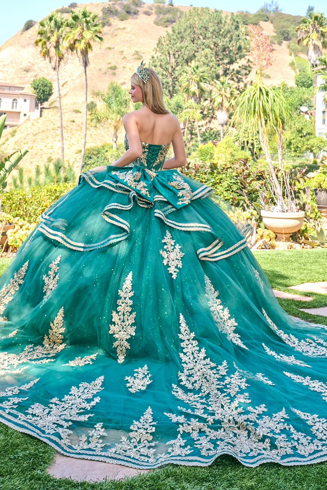 Vestido de XV Años Elizabeth K GL3671 - GREEN