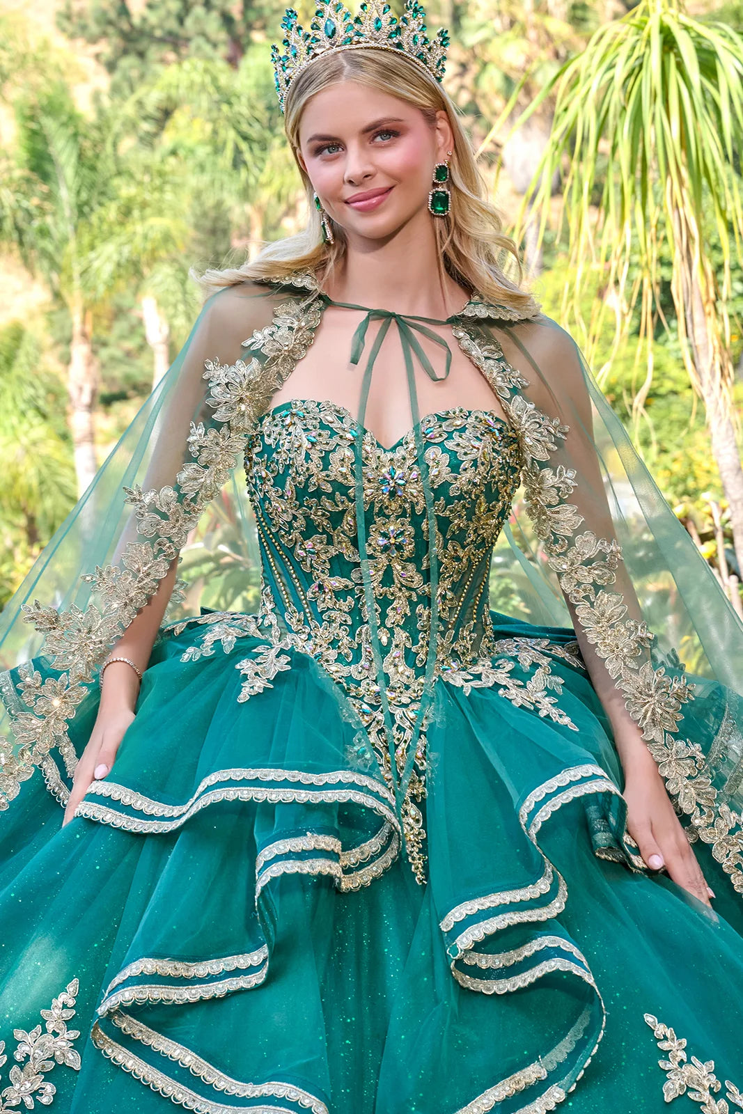 Vestido de XV Años Elizabeth K GL3671 - GREEN