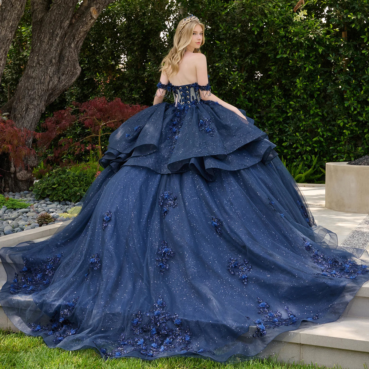 Vestido de XV Años Elizabeth K GL3676 - NAVY