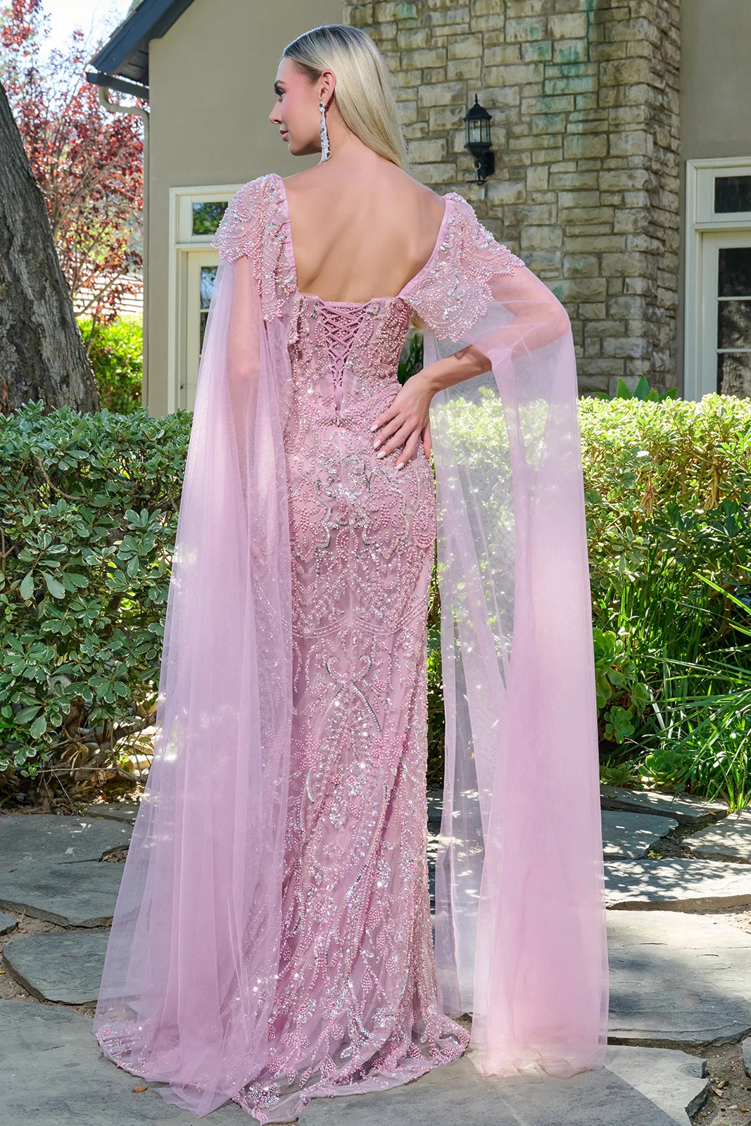 Vestido para Mamá de la Novia GLS by Gloria GL3704 - DUSTY ROSE