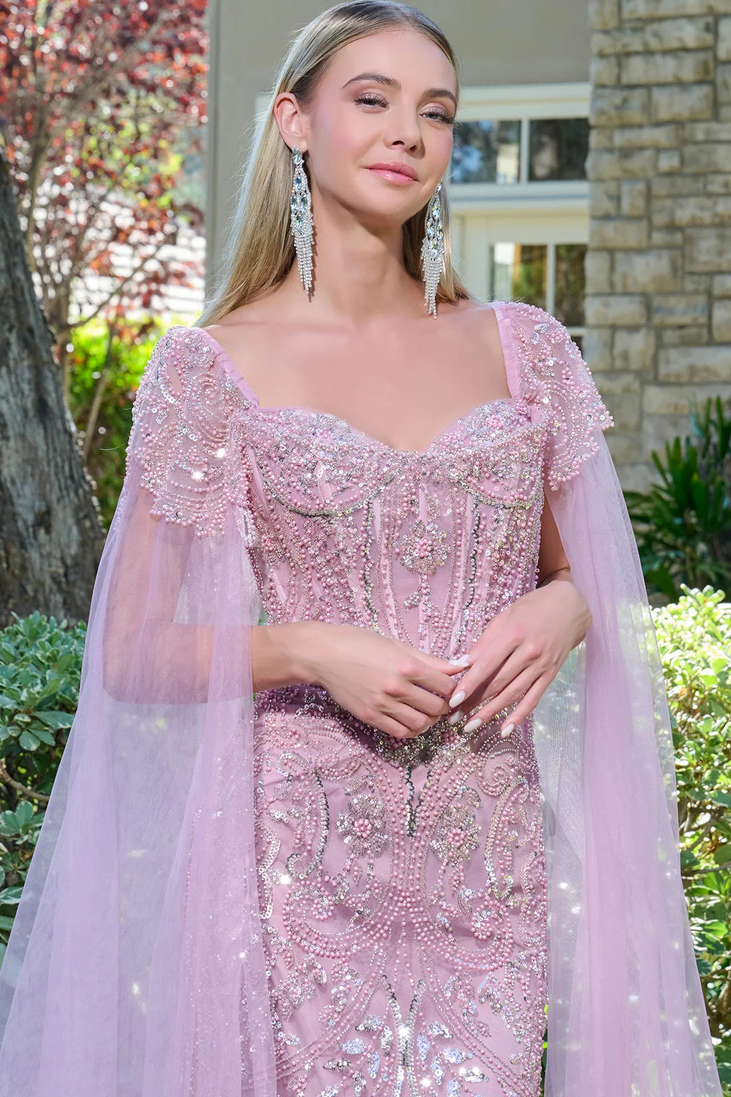 Vestido para Mamá de la Novia GLS by Gloria GL3704 - DUSTY ROSE