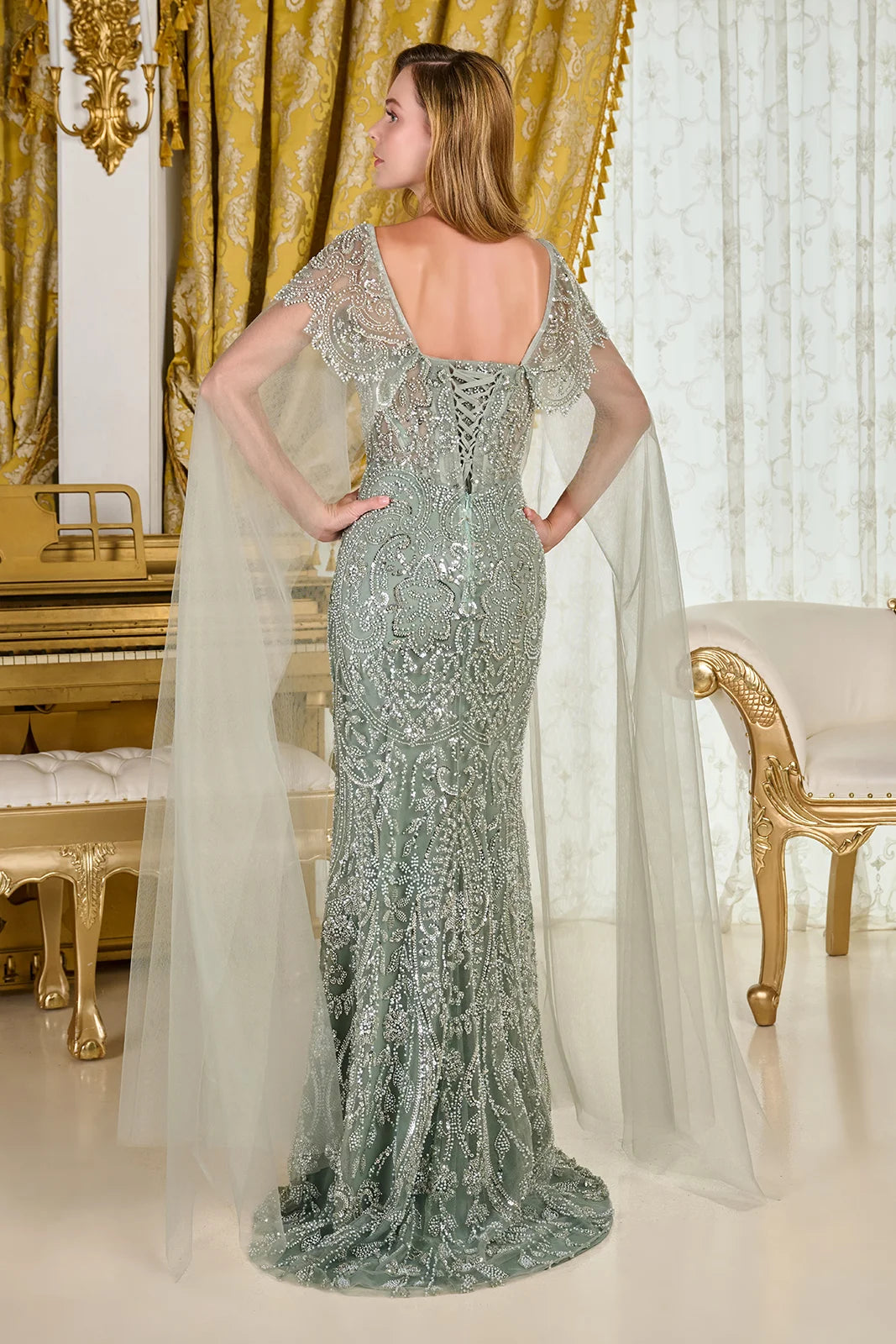 Vestido para Mamá de la Novia GLS by Gloria GL3704 - SAGE