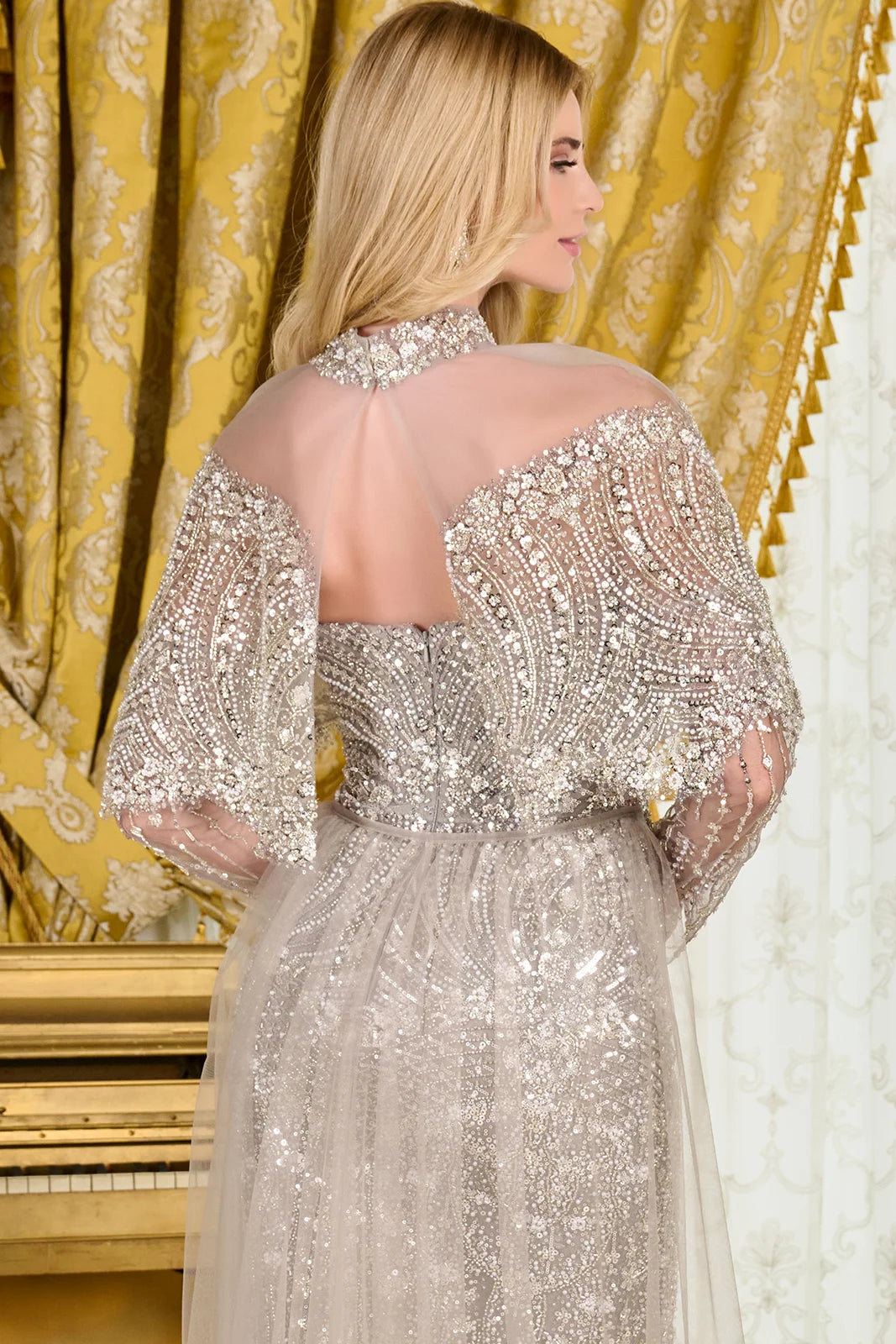 Vestido para Mamá de la Novia GLS by Gloria GL3705 - DARK SILVER