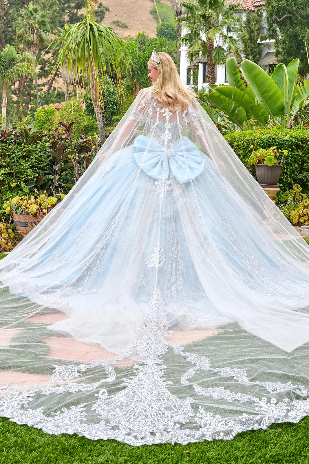 Vestido de XV Años Elizabeth K GL3707 - BLUE SILVER