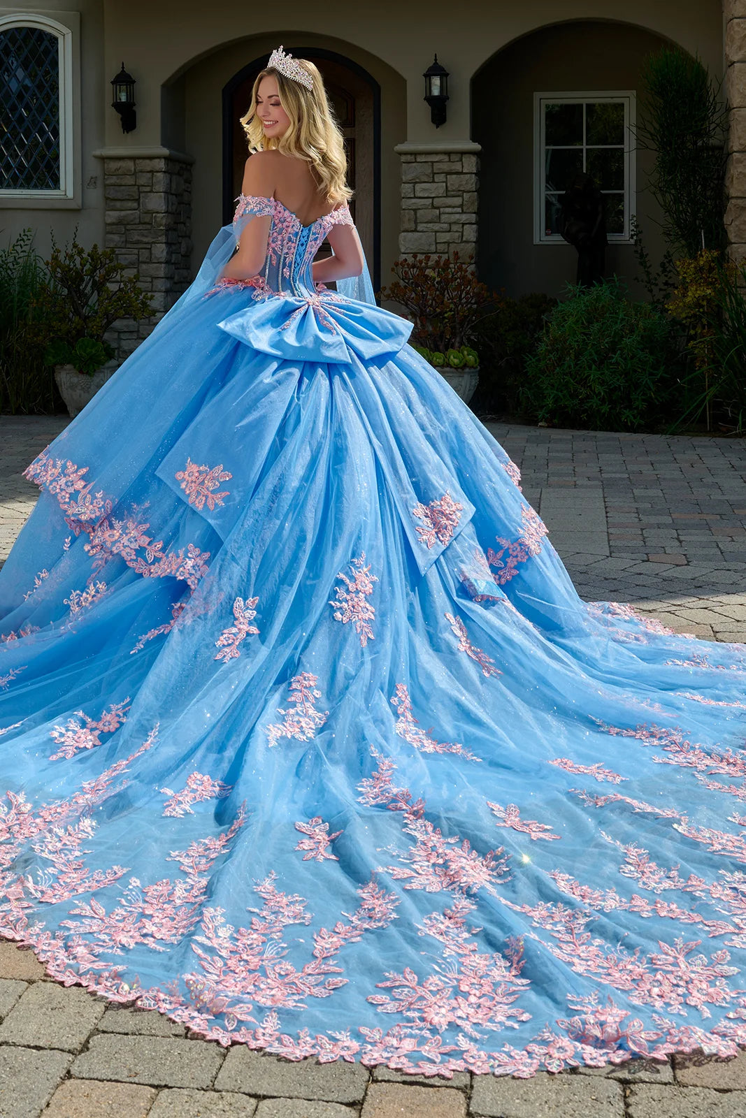 Vestido de XV Años Elizabeth K GL3708 - BAHAMA BLUE