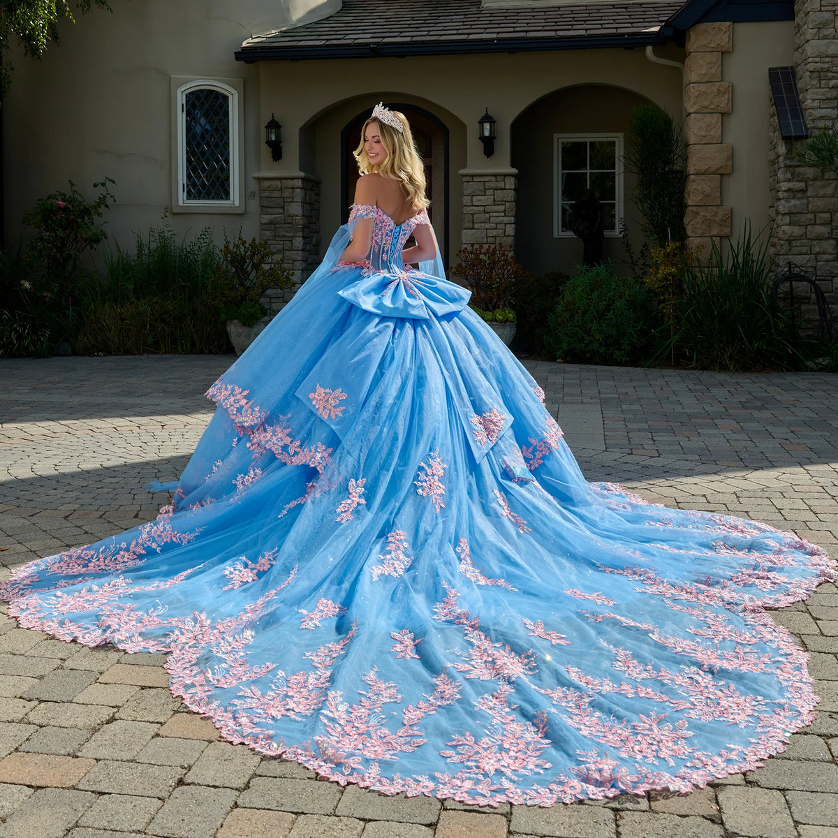 Vestido de XV Años Elizabeth K GL3708 - BAHAMA BLUE