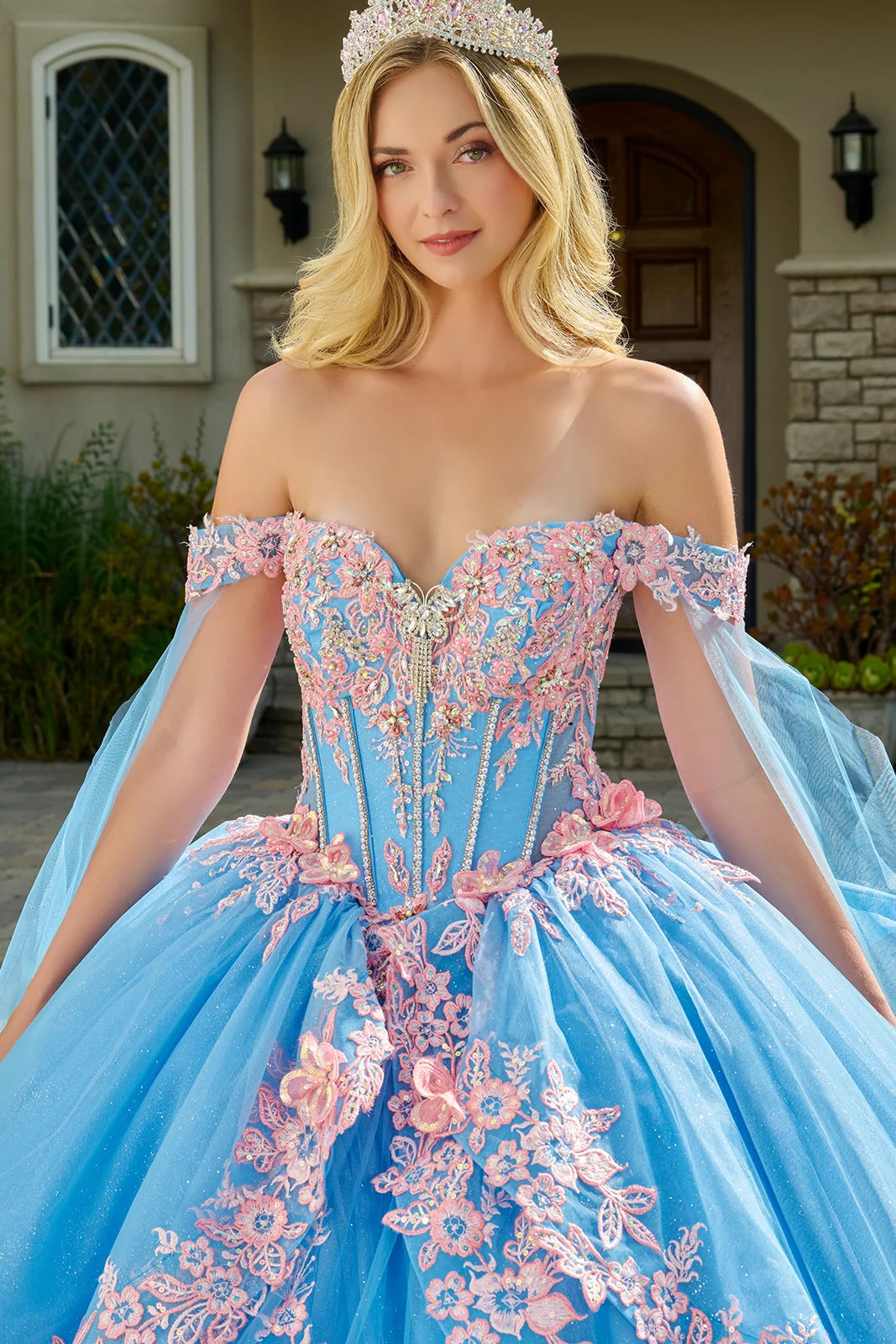 Vestido de XV Años Elizabeth K GL3708 - BAHAMA BLUE