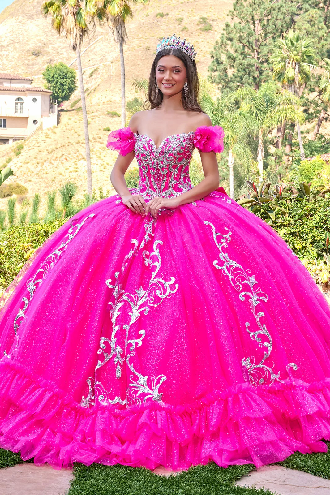 Vestido de XV Años Elizabeth K GL3709 - FUCHSIA