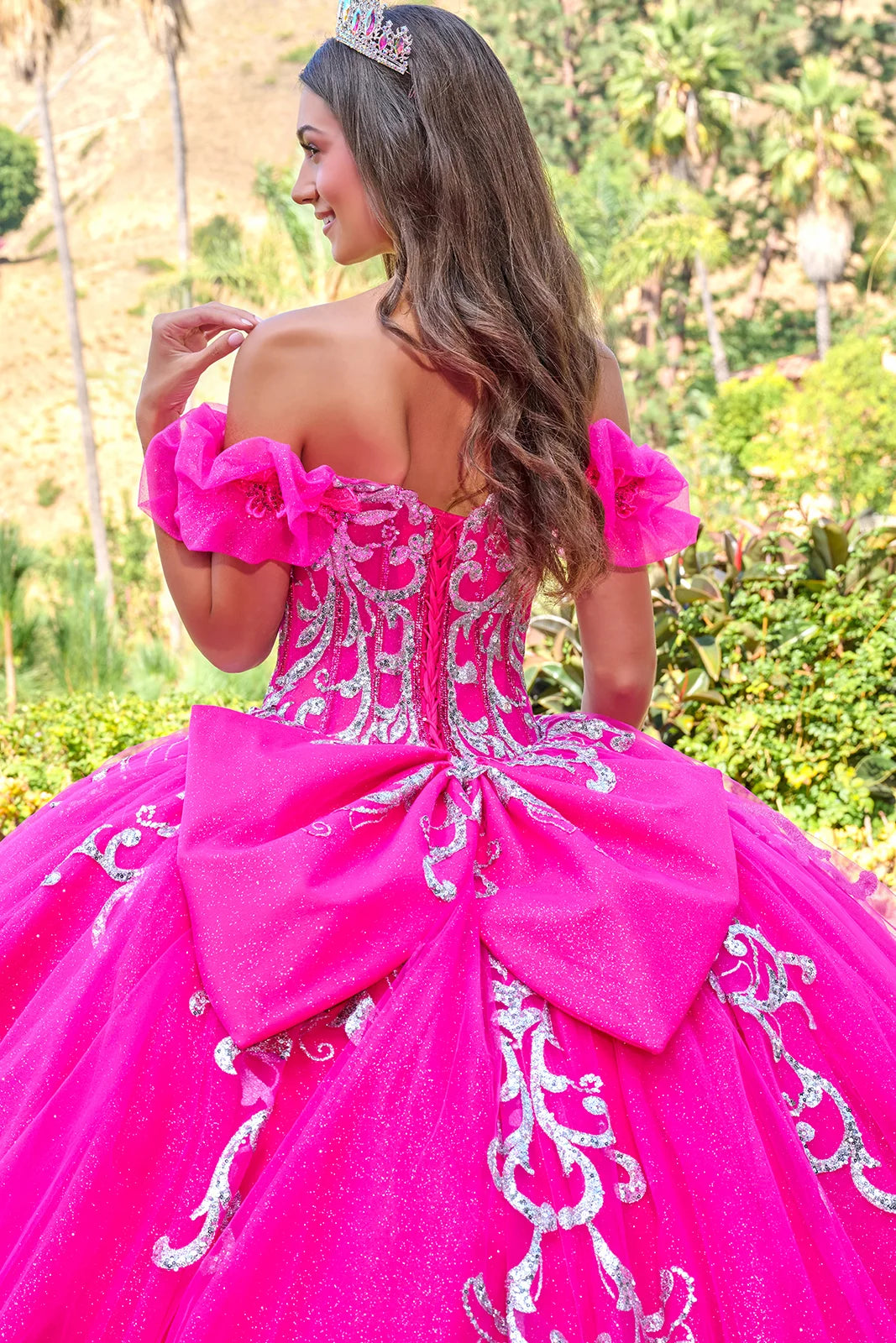 Vestido de XV Años Elizabeth K GL3709 - FUCHSIA