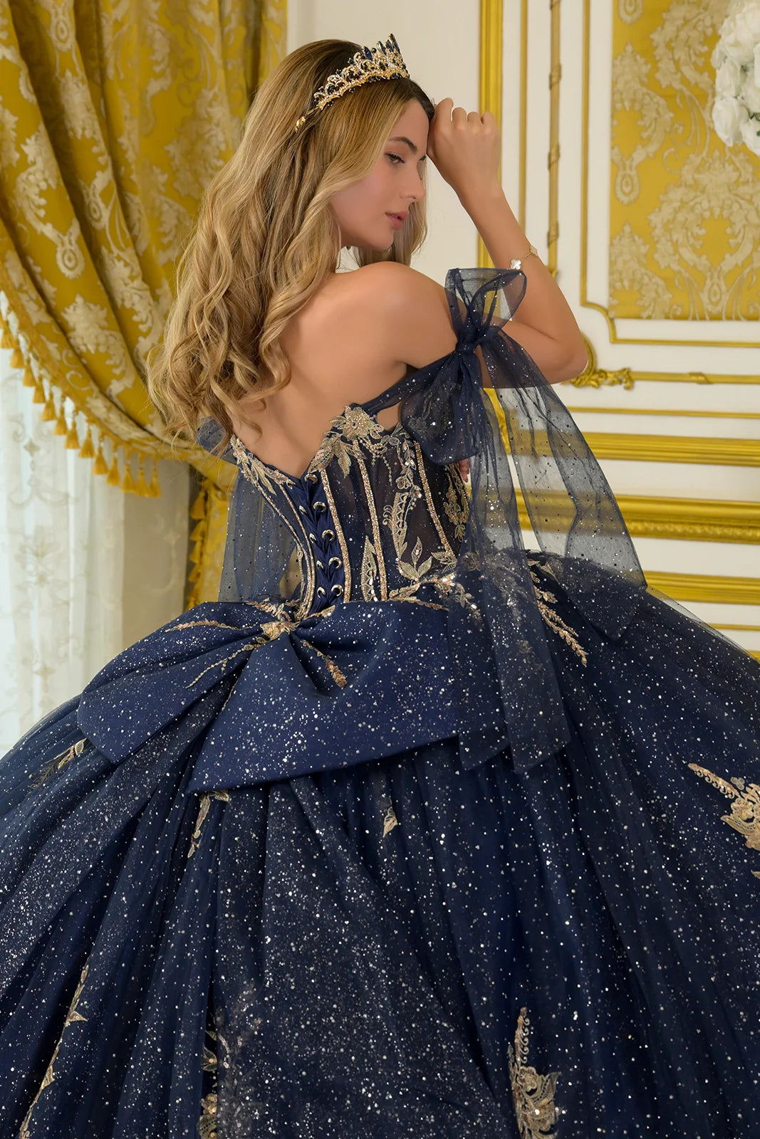 Vestido de XV Años Elizabeth K GL3710 - NAVY