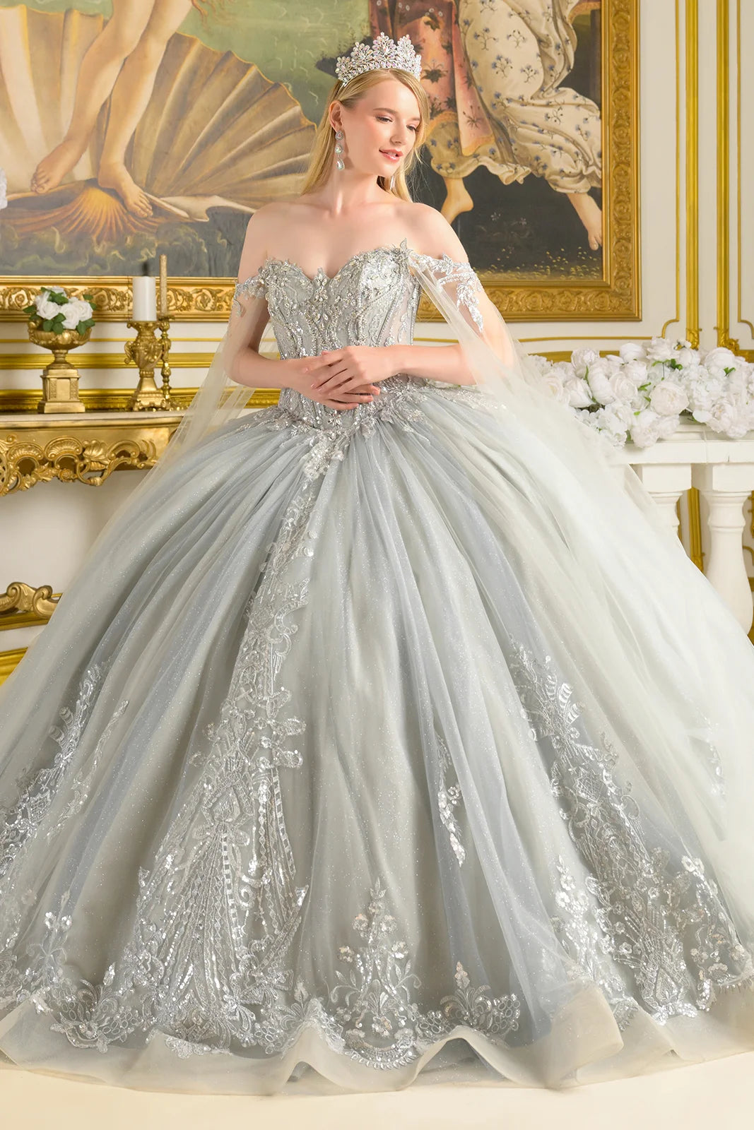 Vestido de XV Años Elizabeth K GL3711 - SILVER