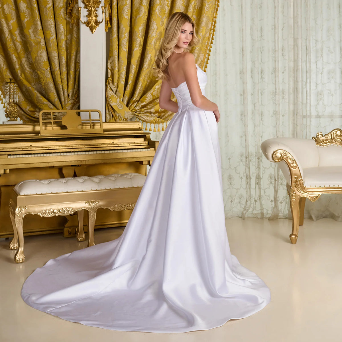 Vestido de Novia GLS by Gloria GL3715 - OFF WHITE
