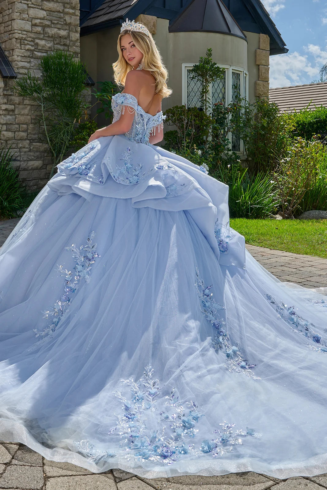 Vestido de XV Años Elizabeth K GL3720 - LIGHT BLUE