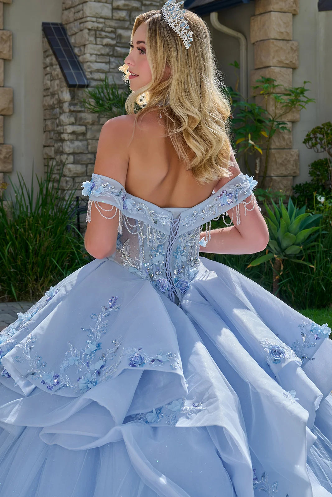 Vestido de XV Años Elizabeth K GL3720 - LIGHT BLUE