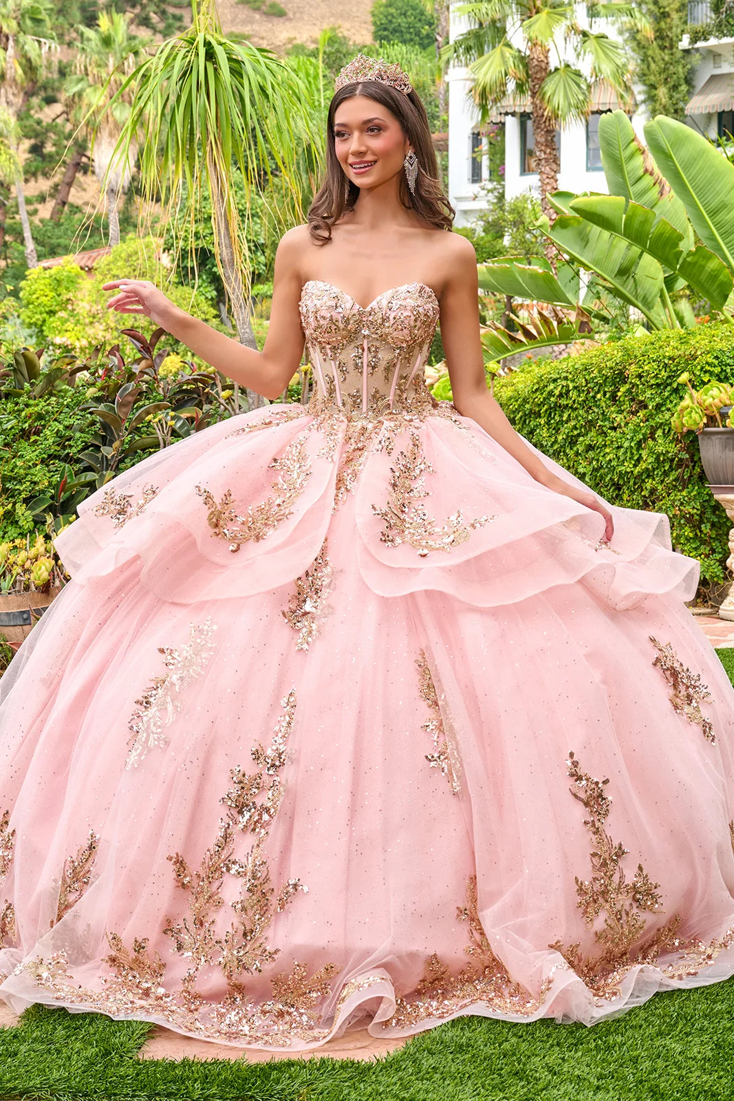 Vestido de XV Años Elizabeth K GL3724 - BLUSH
