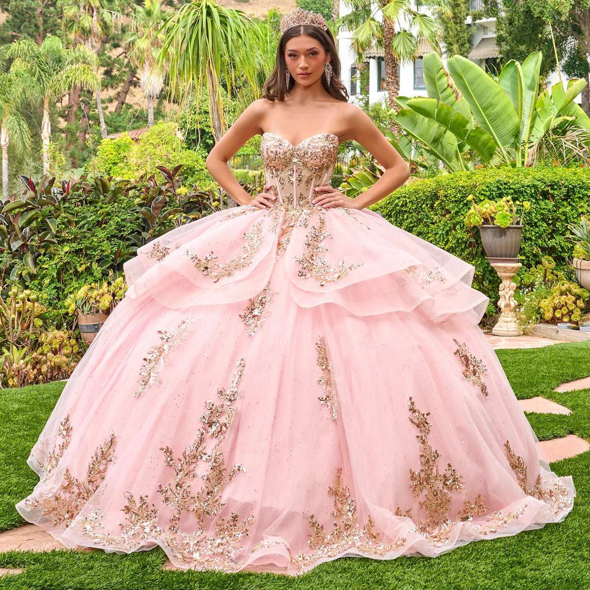 Vestido de XV Años Elizabeth K GL3724 - BLUSH