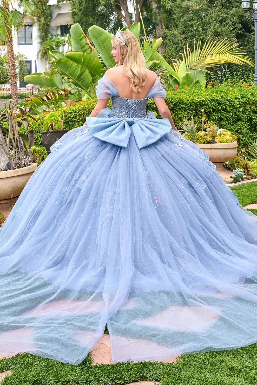 Vestido de XV Años Elizabeth K GL3727 - DUSTY BLUE
