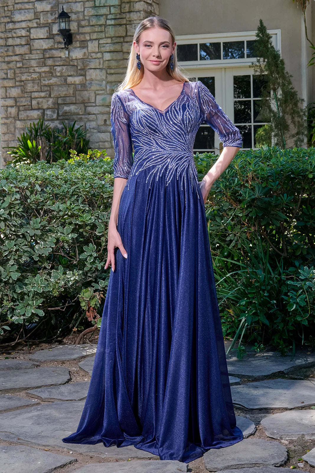 Vestido para Mamá de la Novia GLS by Gloria GL3739 - NAVY