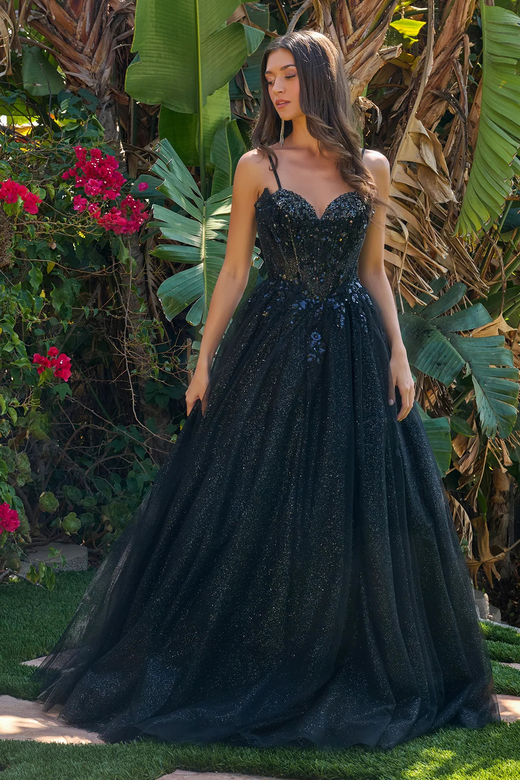 Vestido de Prom Elizabeth K GL3750 - BLACK