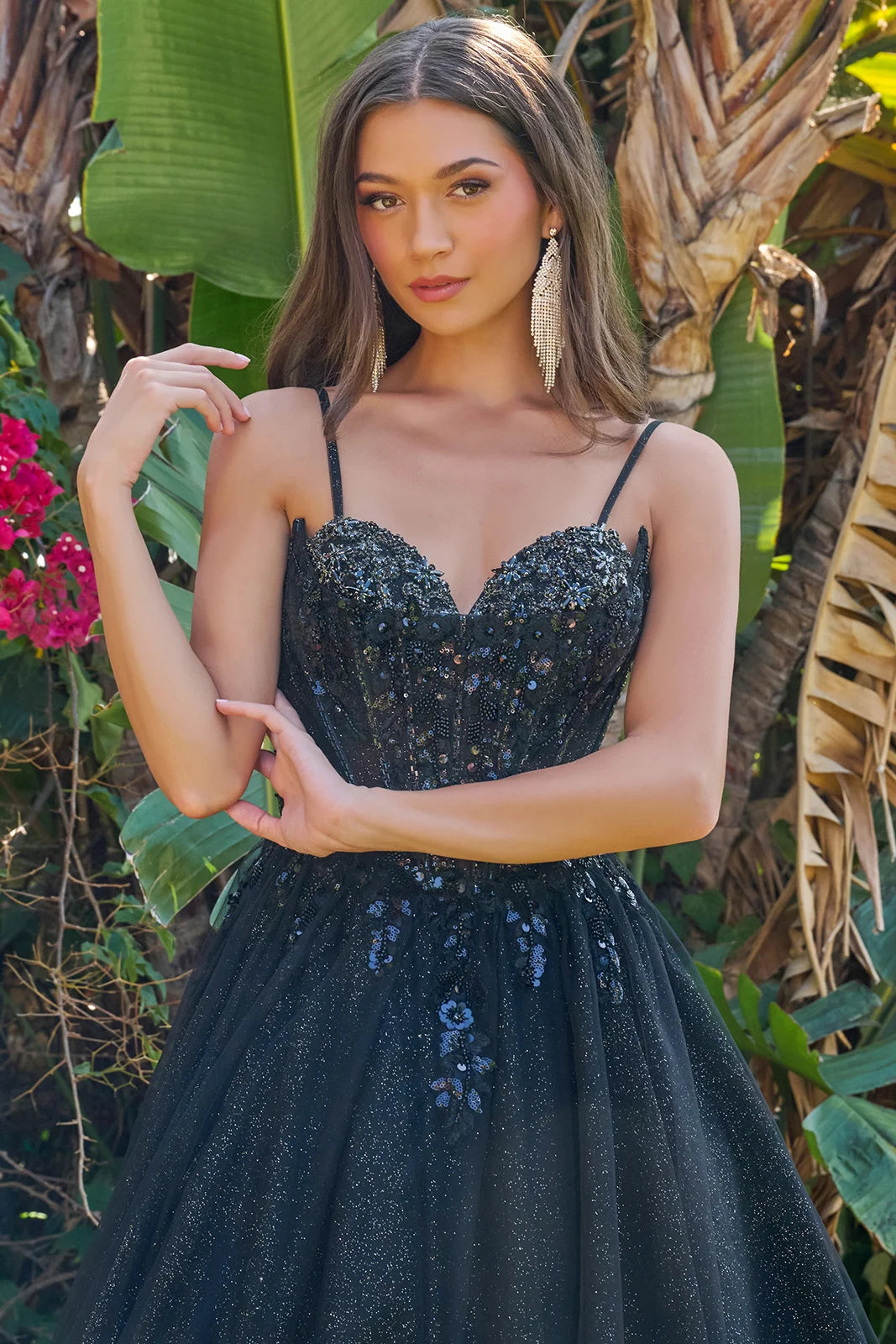 Vestido de Prom Elizabeth K GL3750 - BLACK