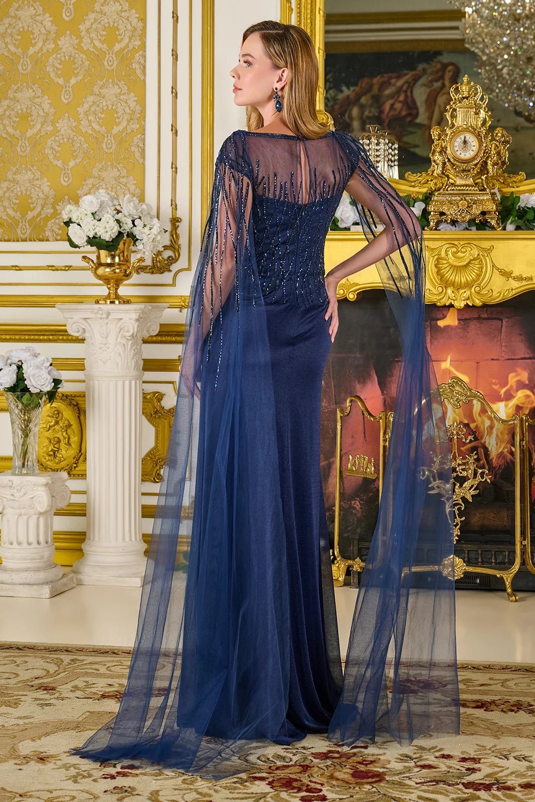 Vestido para Mamá de la Novia GLS by Gloria GL3784 - NAVY