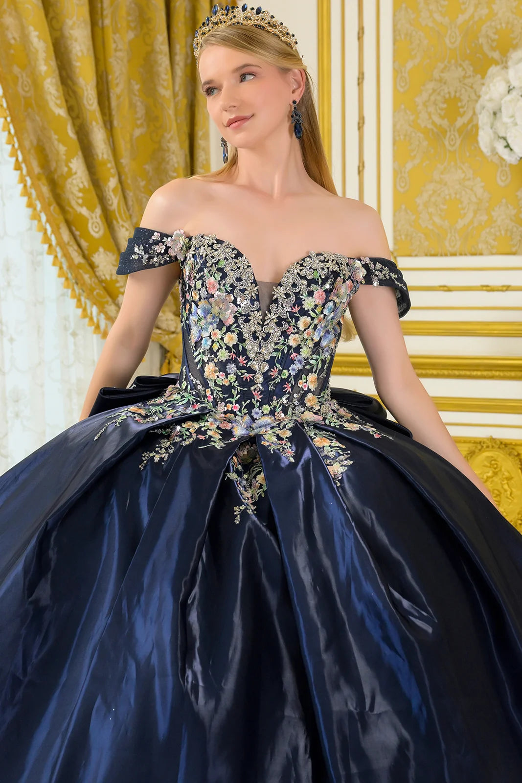 Vestido de XV Años Elizabeth K GL3792 - NAVY