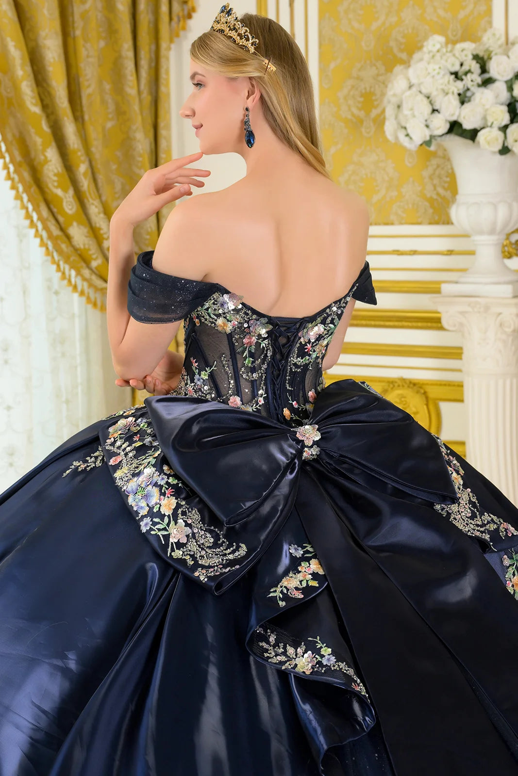 Vestido de XV Años Elizabeth K GL3792 - NAVY