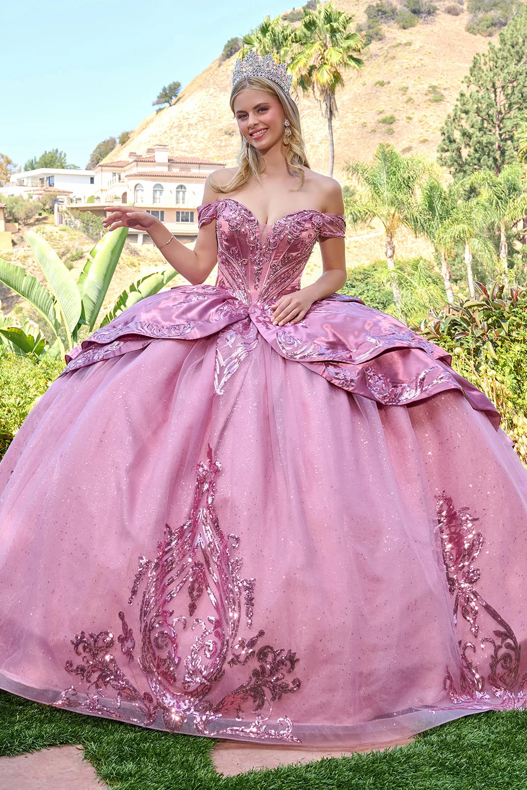 Vestido de XV Años Elizabeth K GL3794 - DUSTY ROSE