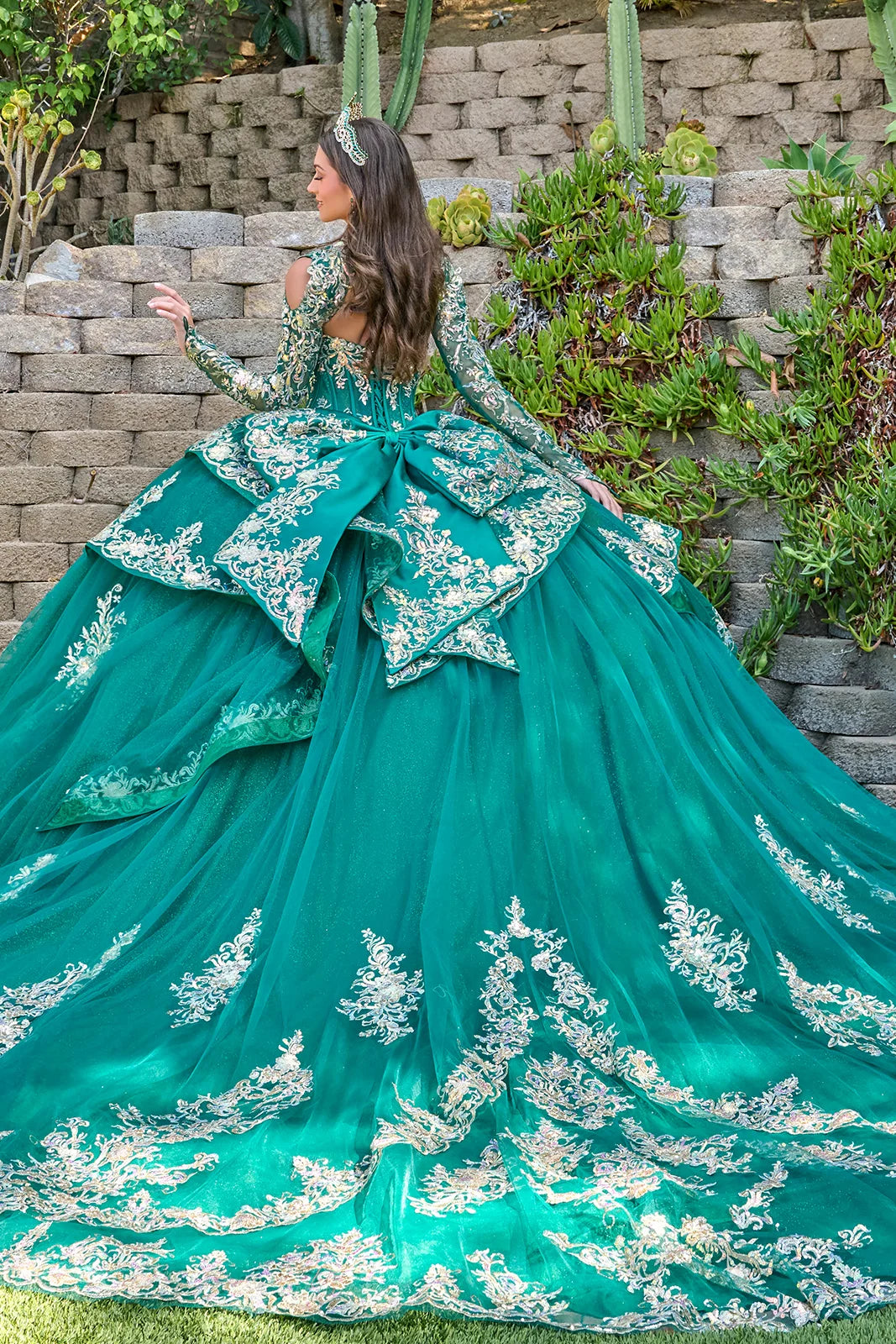 Vestido de XV Años Elizabeth K GL3800 - EMERALD GREEN