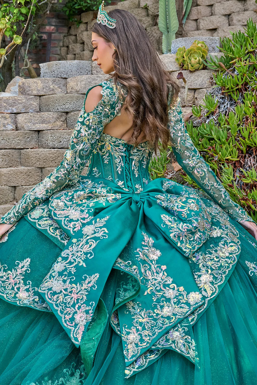 Vestido de XV Años Elizabeth K GL3800 - EMERALD GREEN
