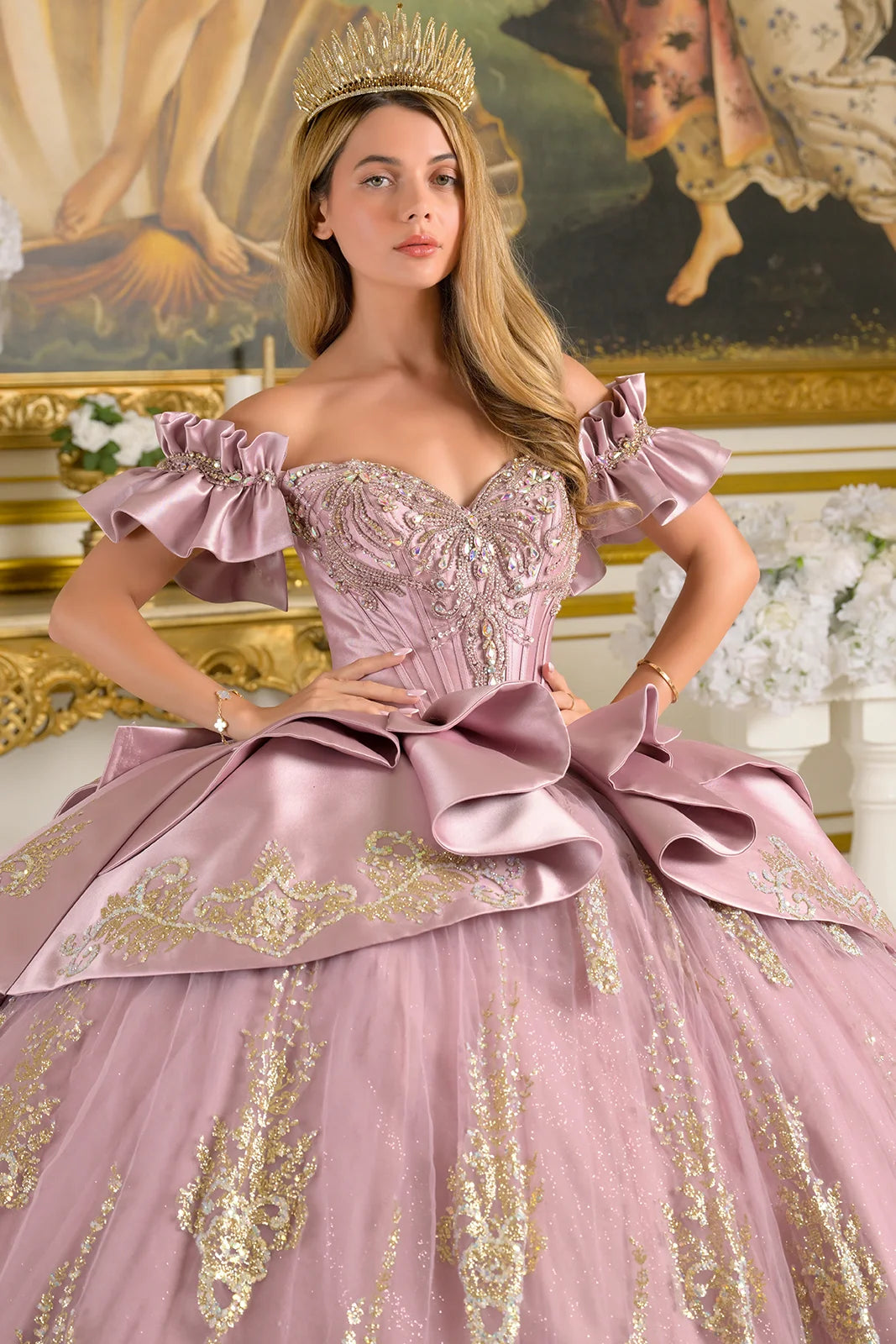 Vestido de XV Años Elizabeth K GL3803 - MAUVE