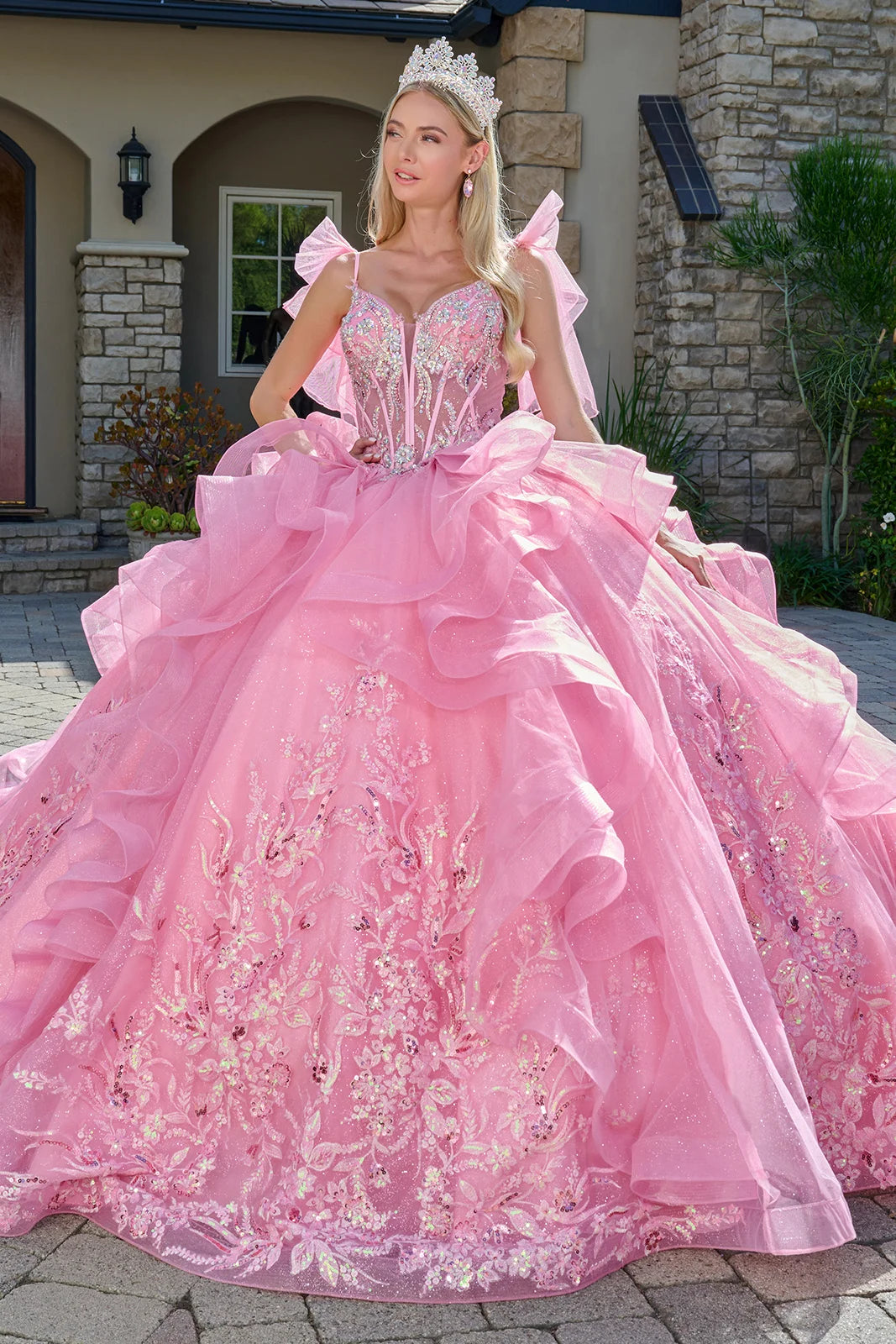 Vestido de XV Años Elizabeth K GL3804 - PINK