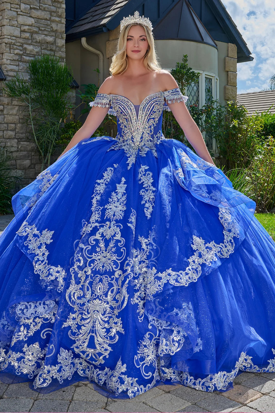 Vestido de XV Años Elizabeth K GL3805 - ROYAL BLUE