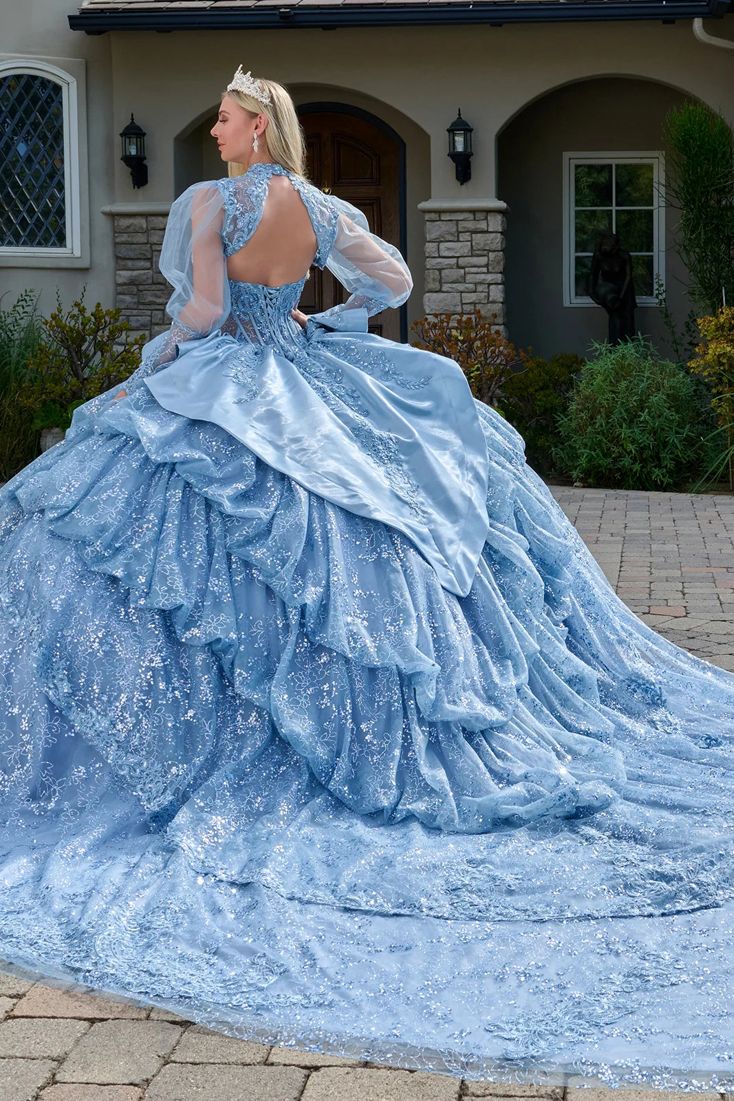 Vestido de XV Años Elizabeth K GL3806 - DUSTY BLUE